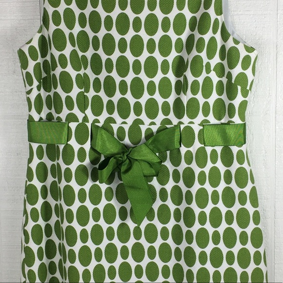 Kim Rogers Polka Dot Dress Tie Waist Spring 12P - Picture 2 of 7
